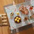 patdrea Vintage French Yellow Tablecloth,Rectangular,118"x67" - Image 3