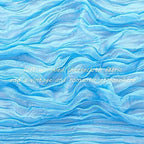 35x120 Inch Baby Blue Cheesecloth Table Runner Baby Shower Birthday Decor - Image 3