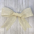 Morex Ribbon 1252.60/50-104 Large Grained Burlap 2.5" X 50 YD Jute Wired Ribbon, Cream, Arts & Crafts Burlap Roll for Wedding Decor and Christmas Decor, Rustic Christmas Decorations Indoor Home Decor - Image 4