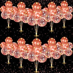 Junkin 10 Set Balloon Stand Kit for Table Centerpiece, Rose Gold by Junkin