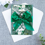 20 PCS 5.12x7.2 Butterfly Personalized Quinceanera Invitation, Customized XV Anos Laser Cut Invitation Cards with Envelopes (Emerald Green Personalized) - Image 6
