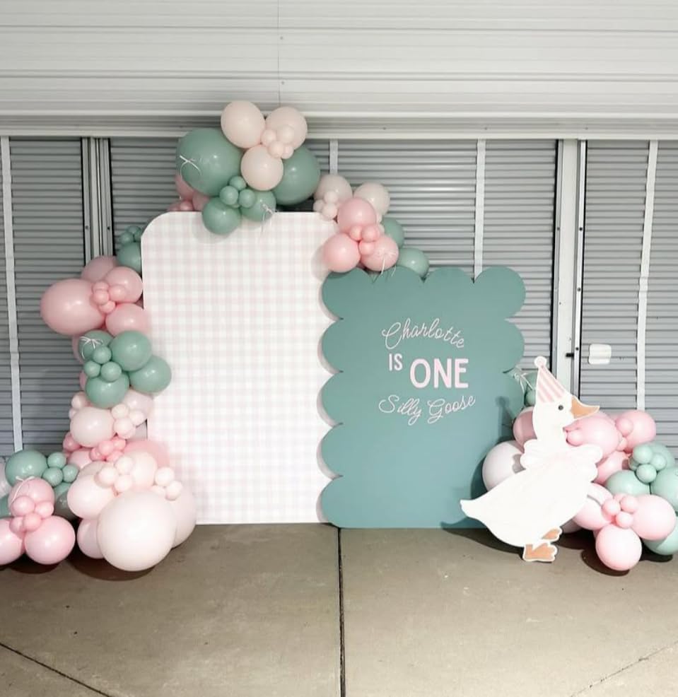 Arch Backdrop Cover for One Silly Goose Baby Shower Arch Stand Stretchy Cover First Goose Kids 1st Birthday Party Fiesta Decorations (7.2x4ft Cover,992) - Image 6