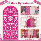 Gerrii 6 ft Cielito Lindo Arch Backdrop, All-in-one Stand up, Rose Red - Image 4