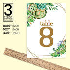 Succulent Design Table Number Cards Double Sided Party Table Numbers for Reception Baby Shower Anniversary Birthday Bridal Party 5x7 100 Pcs - Image 4