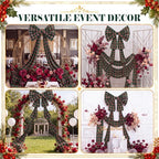Riceshoot 32x250 Inch Christmas Tartan Plaid Green Bow, Giant Decorations - Image 5