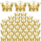 Honeydak 48 Pieces Gold Refillable Crown Candy Boxes with Dome Lid by Honeydak