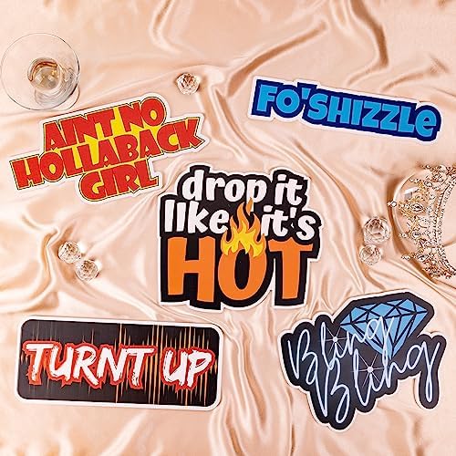 (2000's Pack) Elevate Your Photo Booth Experience with Durable & Waterproof Photo booth Props - Perfect for Weddings, Birthdays, & Photo Booth Businesses - PVC Foamboard Photo Props -10 pieces per Set - Image 2