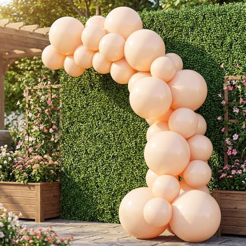 1 Set Reusable Inflatable Balloon Garland Arch Kit,Beige - Image 3