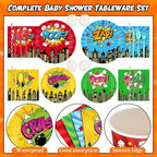 450 Pcs Tableware Set, Serve 50, Colorful, Hero Theme - Image 3