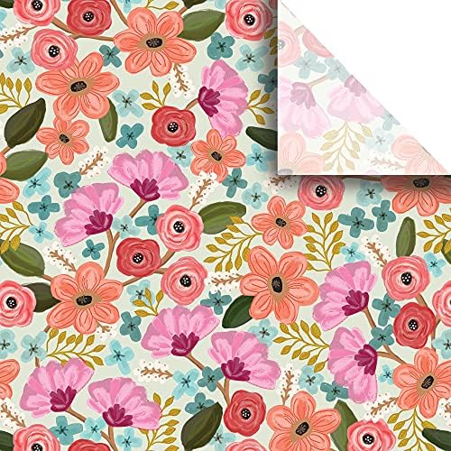 Jillson Roberts Premium Bulk 20" x 30" Printed Tissue For Wrapping and Gift Bags, Floral, 240 Sheets by JillsonRoberts