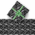 AOFUN Personalized Logo Gift Christmas Wrapping Supplies Wrapping Paper For Him Funny Birthday Wrapping Paper Custom Name Gift Wrapping Paper 5 Rolls 58" x 23" - Image 2