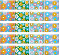 PerKoop 100 Pack Pocket Tissues Travel Slim Packs Small Facial Tissues Wallet Size Toilet Paper for Travel Guest Wedding Supplies, 4 Styles(Daisy) by PerKoop