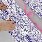 AOFUN Wrapping Paper for Men, Anniversary, Baby, Christmas, Personalized Birthday Gifts - Custom Name, 5 Rolls 58" x 23" - Image 4