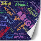 AOFUN Wrapping Paper For Him Multi Color Custom Name Gift Wrapping Paper Gift Wrapping Paper Custom Gift Tissue Paper Wrapping Paper Birthday 3 Rolls 58" x 23" - Image 3