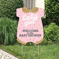 Big Dot of Happiness Hello Little One - Pink and Gold - Party Decorations - It's A Girl Baby Shower Welcome Yard Sign by BigDotofHappiness