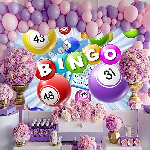 Bingo Backdrop, Lottery Winning Ball Photography Background, 9x6ft - Image 5