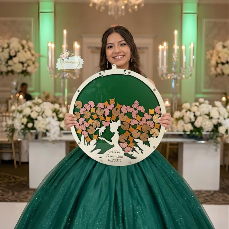 Personalized Quinceanera Guest Book Alternative, Princess Frog Drop Box - Image 5