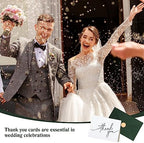 Goefun 144 Pack Thank You Cards with Envelopes Bulk Pack 4×6 Green - Image 6