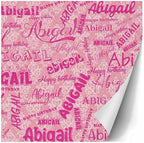 AOFUN Wrapping Paper Roll with Printed Name Valentine Gift Wrapping Paper Wrapping Paper Birthday Custom Gift Tissue Paper Personalized Name Heart 5 Rolls 58" x 23" - Image 3