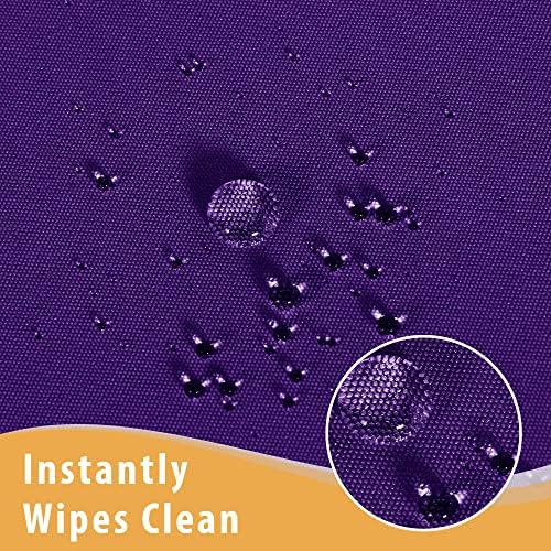 Obstal 2 Pack Table Clothes for 8 Foot Rectangle Tables, Purple - Image 3