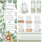 145Pcs Safari Baby Shower Favors Jungle Animals Ballpoint Pens by Lebsitey