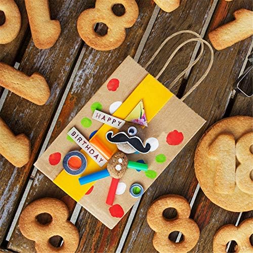BagDream Small Brown Gift Bags with Handles Bulk 100 Pack 3.5x2.4x6.7 Inch - Image 6