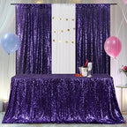 Poise3EHome Purple Sequin Tablecloth 90×132 Inch Rectangle Sparkly Fabric Table Cloth for Birthday Wedding Halloween Party Holiday Decoration - Image 5