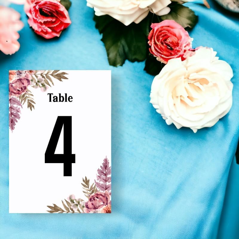 Painting Table Cards Number 1-100 Double Sided For Wedding Reception Event Party Baby Shower Birthday 4x6 - Image 2