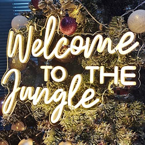 Britrio Welcome to the Jungle Neon Sign Safari Jungle Themed Birthday Party - Image 6