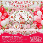 Treasures Gifted Officially Licensed Strawberry Shortcake Backdrop - 4.3ft Tall x 6ft Wide Banner - Strawberry Shortcake Decorations - Birthday Party Supplies - Baby Shower Decorations - Image 6