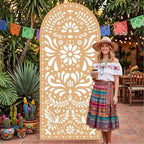 Gerrii 6 ft Cielito Lindo Arch Backdrop, All-in-one Stand up, Light Brown - Image 6