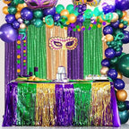 Purple Sequin Backdrop 4 Panels 2FTx8FT Glitter Party Photo Background - Image 6