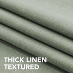 H.VERSAILTEX Linen Table Cloths Rectangle 60 x 104 Inch Premium Tablecloth Spill-Proof Waterproof Table Cover for Dining Buffet Feature Extra Soft and Thick Fabric Wrinkle Free, Sage - Image 3
