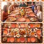 Mimorou 338 Pcs Burnt Orange Plates and Napkins Party Supplies Serve 48 - Image 7