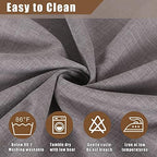 Fitable 2 Pack Stone Faux Linen Tablecloths Rectangle 54x120 Inch - Image 5