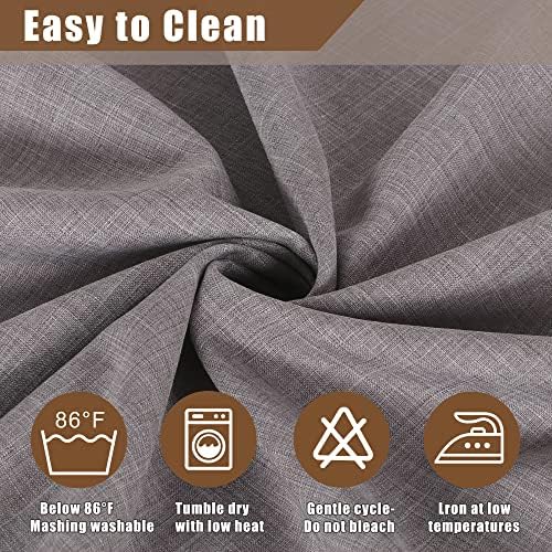 Fitable 2 Pack Stone Faux Linen Tablecloths Rectangle 54x78 Inch - Image 5