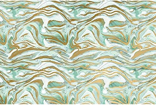 Jillson Roberts 20" x 30" Printed Gift Tissue Gift Wrapping Supplies, Marbleized Mint, 48 Folded Sheets - Image 3