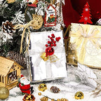 WRAPAHOLIC 30 Inch Christmas Wrapping Paper Roll - Jumbo Roll Red Green Gold and Silver Snowflakes Trees Holiday Collection with Metallic Foil Shine - 4 Rolls - 30 Inch x 120 Inch Per Roll - Image 5