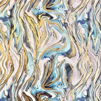 Jillson & Roberts All Occasion Geo Graphics Wrapping Paper Roll Bundle - Gold, Silver, Aqua, Turquoise, Baby Blue, Marble, Champagne (12.5 sq ft per roll, 75 Total Sq Ft) for Birthdays, Weddings, Valentine's Day, Graduations & Bridal Showers, 6 Pack - Image 7