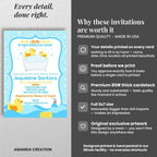30 Custom Baby Shower Invitations with Envelopes – Personalized Little Rubber Duckie 5x7 Invite Set | Fully Customizable, Proof Included, Customizable Kit of Matching Thank You Cards, Stickers & Diaper Raffle Tickets | Made in USA - Image 4