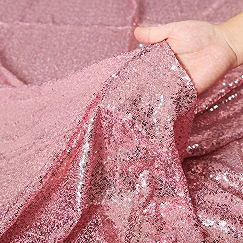 Poise3EHome Fuchsia Pink Sequin Backdrop, 4 Panels 2x8ft Glitter Curtain for Weddings, Parties, Photo Booth Decor - Image 5
