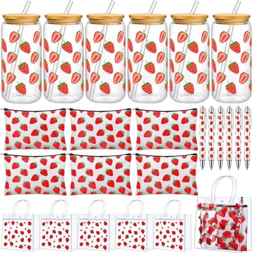 LemonRoad 24 Pcs Strawberry Gift Sets Bulk for Women, Birthday Party Gifts by Unknown