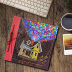 Scrapbook Photo Album, Our Adventure Scrap Book, 12 Inches by Inches Embossed Words Hard Cover Movie Up Travel Scrapbook for Anniversary, Wedding, Travelling, Baby Shower, etc (Scrapbook-Balloon) - Image 5