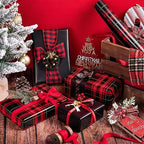 WRAPAHOLIC 30 Inch Jumbo Reversible Plaid Wrapping Paper - 30 Inch x 100 Feet Jumbo Roll Red and Black Plaid Christmas Wrapping Paper for Christmas, Birthday, Baby Shower, Holiday - Image 4
