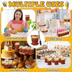 Jingmore 30 Sets Bee Honey Jar Pots Party Favors Bulk, Brown - Image 4