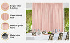 AK TRADING CO. 10 feet x 8 feet IFR Polyester Backdrop Drapes Curtains Panels with Rod Pockets - Wedding Ceremony Party Home Window Decorations - Turquoise - Image 4