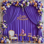 10x10ft Purple Backdrop Curtain Panels for Parties - Wrinkle Free Polyester Photo Curtain Backdrop Wedding Back Drop Fabric Drapes for Party Decorations Background for Photography - Image 3