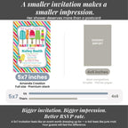 20 Custom Baby Shower Invitations with Envelopes – Personalized Popsicle Summer Chill 5x7 Invite Set | Fully Customizable, Proof Included, Customizable Kit of Matching Thank You Cards, Stickers & Diaper Raffle Tickets | Made in USA - Image 7