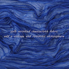 35x120 Inch Royal Blue Cheesecloth Table Runner Wedding Birthday Decor - Image 3