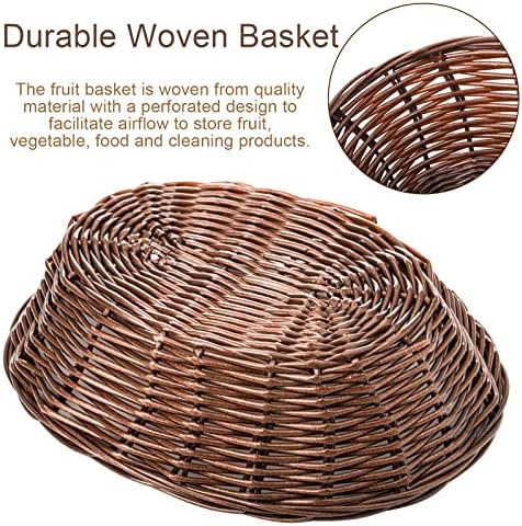 Yesland 16 Pcs Plastic Oval Basket for Gifts Empty, Small Bread Basket Food Storage Baskets with Clear Gift Bags and Colorful Pull Bows, 9 X 6 X 2.5 Inches Bin for Kitchen Restaurant Christmas - Image 4